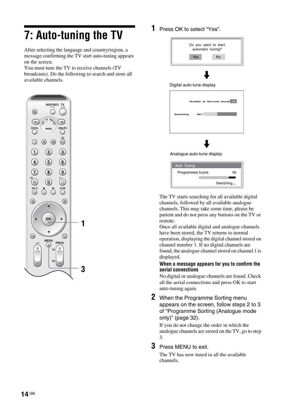 Auto-tuning the tv, 31 m | Sony KDL-V32A11E User Manual | Page 14 / 192