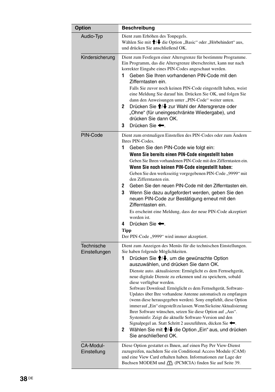 Sony KDL-V32A11E User Manual | Page 84 / 192