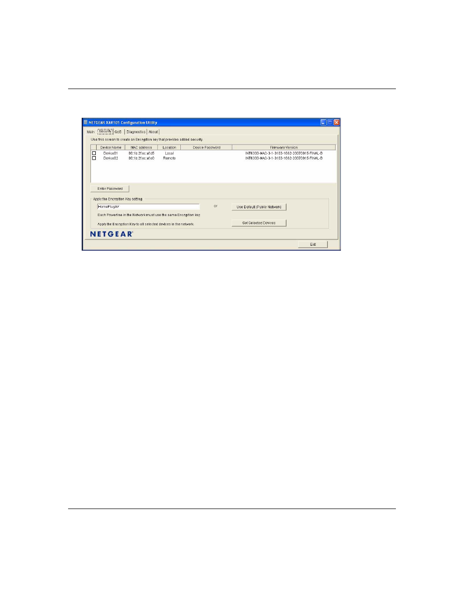 Adding a device from a remotely connected computer, Returning to the default network encryption key | NETGEAR XAV101 User Manual | Page 27 / 38