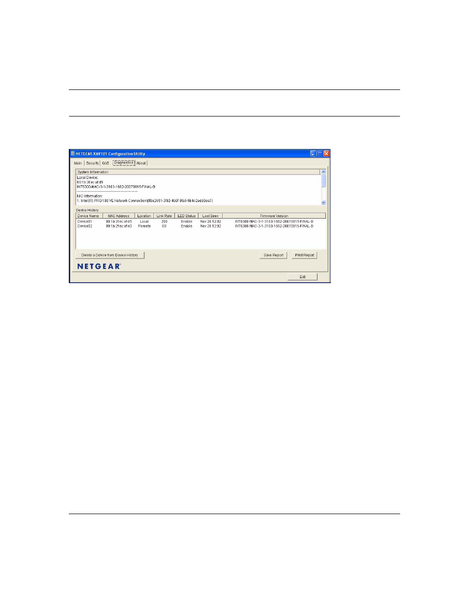 Diagnostics tab, Diagnostics tab -13 | NETGEAR XAV101 User Manual | Page 31 / 38