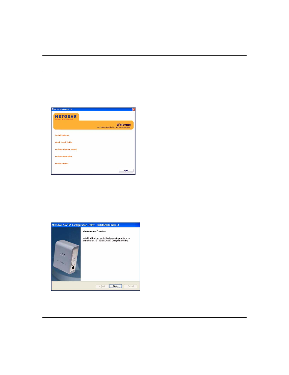 Uninstalling the xav101 configuration utility, Uninstalling the xav101 configuration utility -14 | NETGEAR XAV101 User Manual | Page 32 / 38