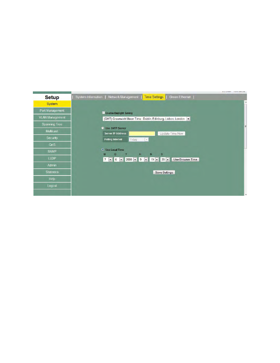3 system time setting, System time setting | Asante Technologies 3624/48 User Manual | Page 66 / 145