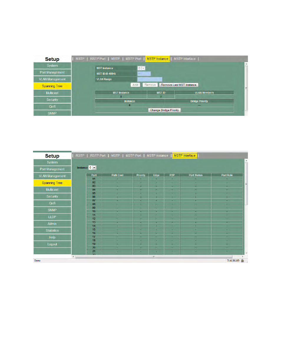 Mst instance | Asante Technologies 3624/48 User Manual | Page 77 / 145