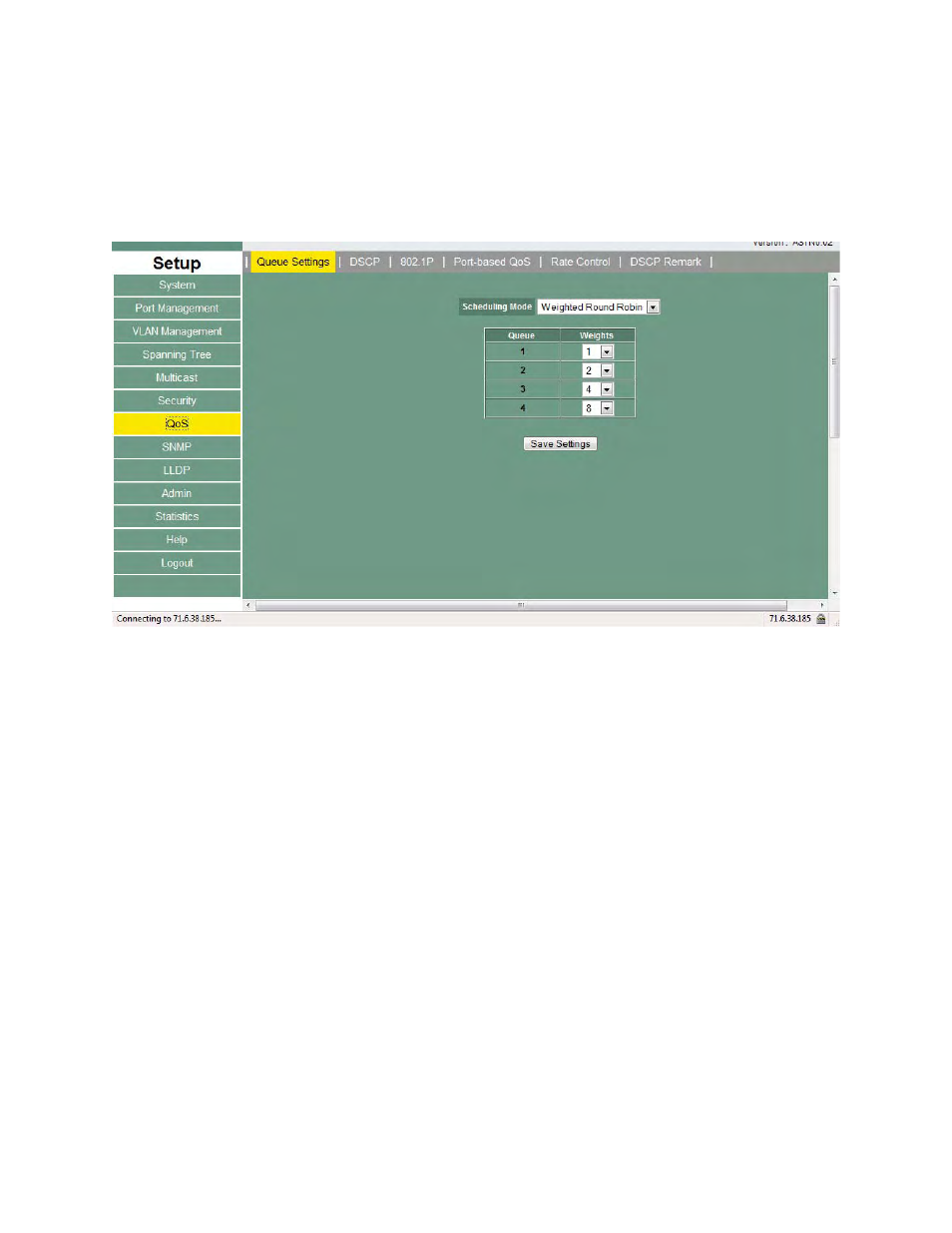 8 qos | Asante Technologies 3624/48 User Manual | Page 84 / 145