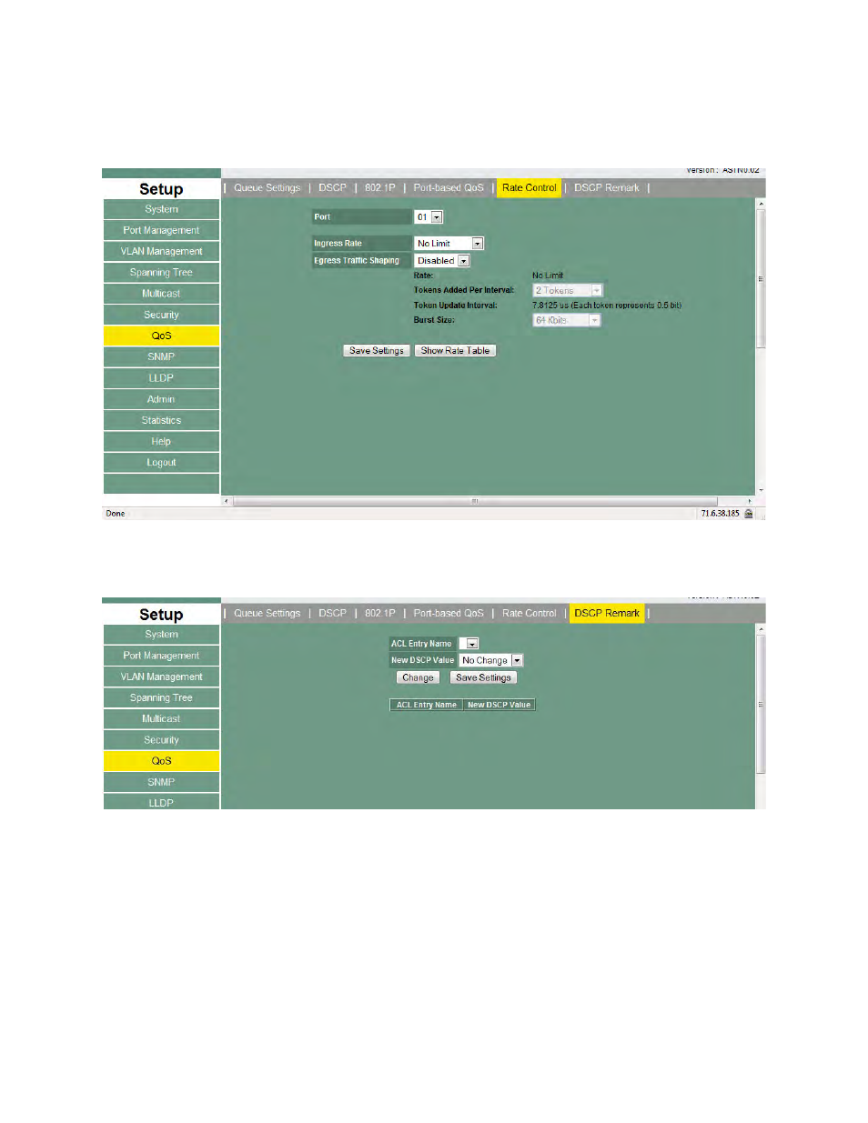 Rate control | Asante Technologies 3624/48 User Manual | Page 88 / 145