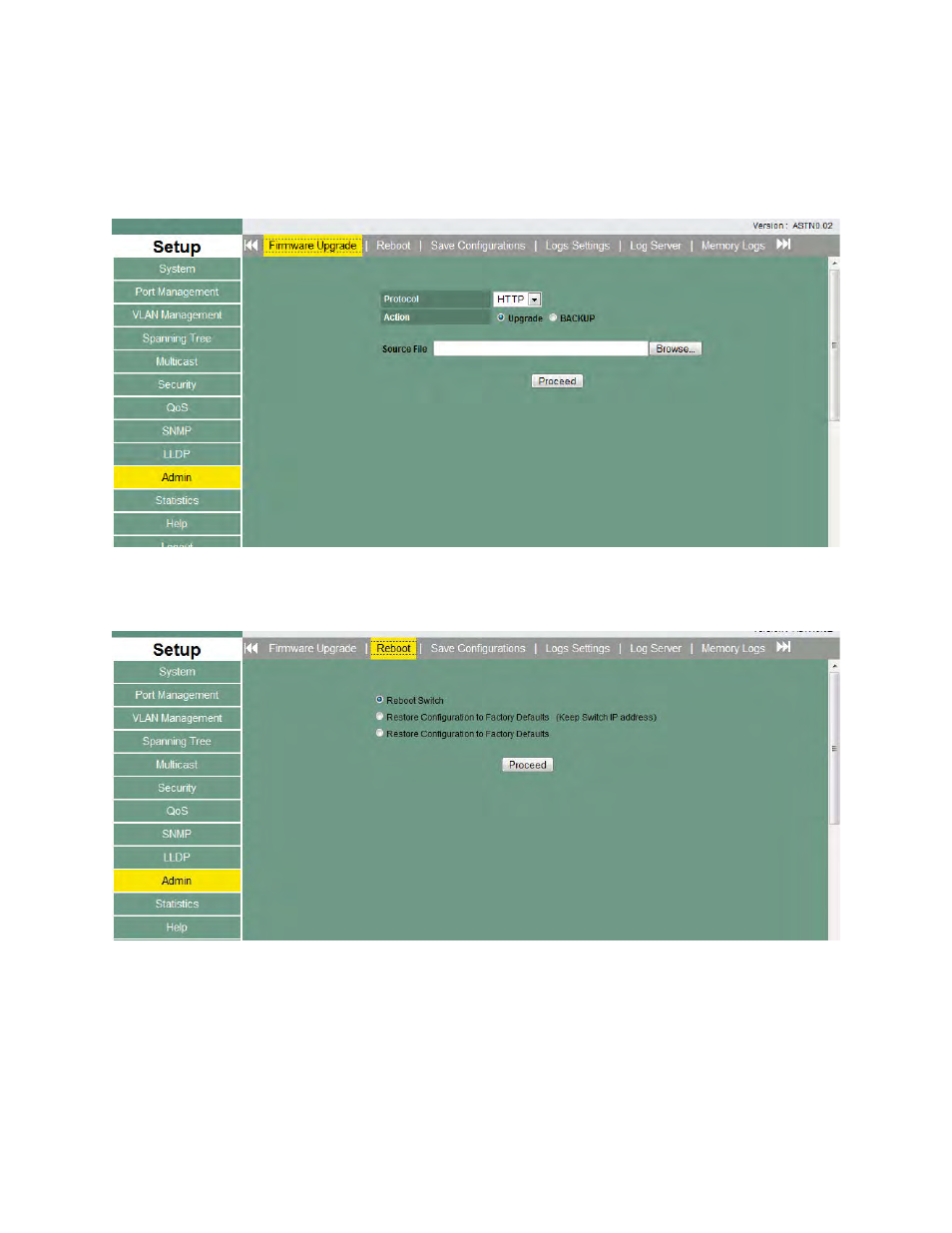 Admin continued | Asante Technologies 3624/48 User Manual | Page 96 / 145