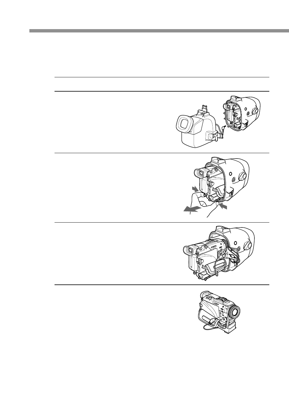 Removing the camcorder | Sony MPK-DVF5M User Manual | Page 20 / 112