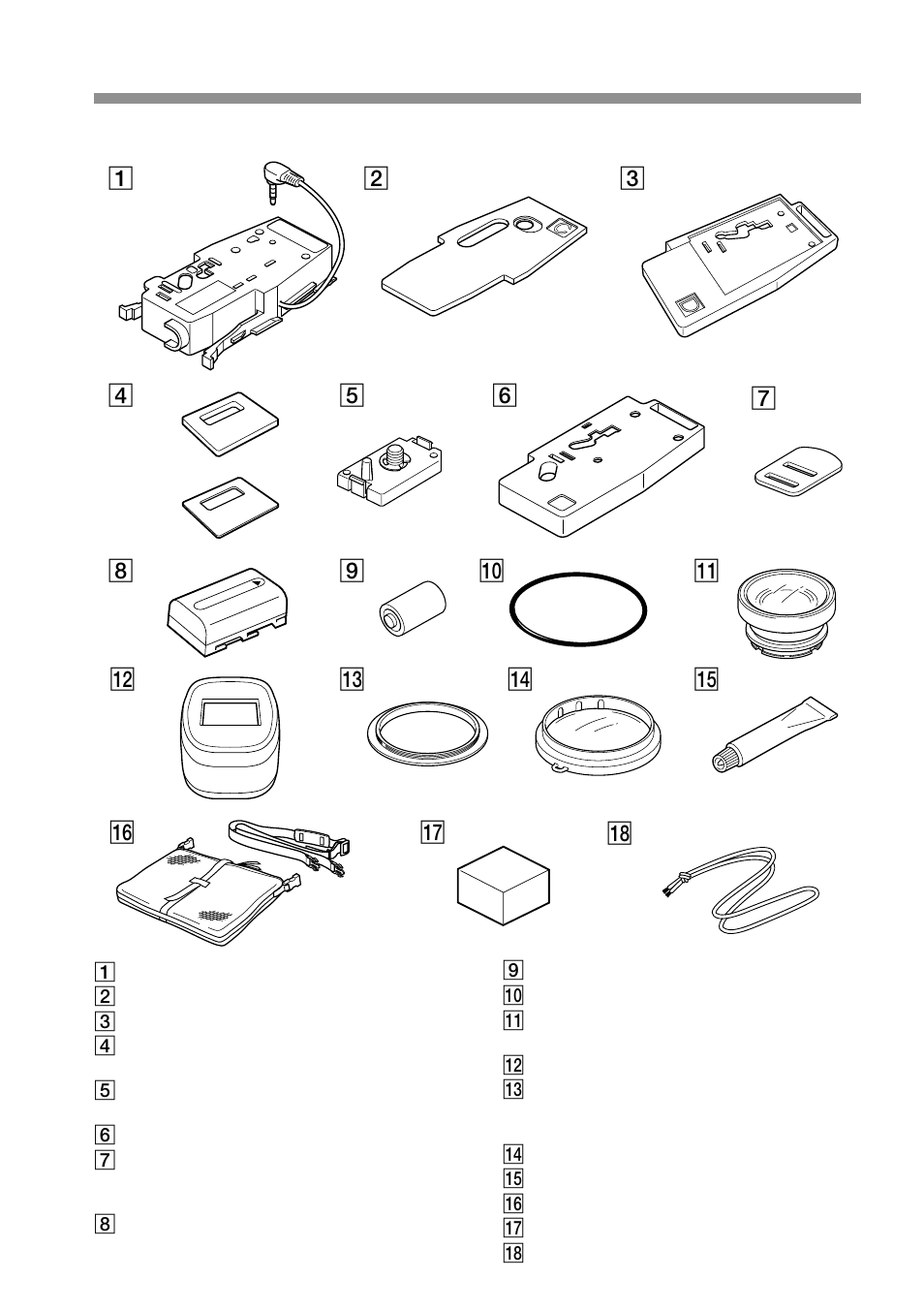 Supplied accessories | Sony MPK-DVF5M User Manual | Page 4 / 112
