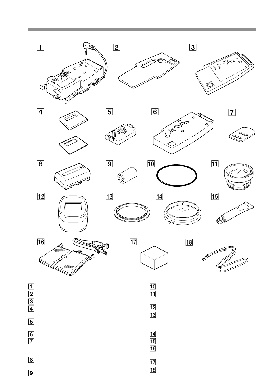 Accesorios suministrados | Sony MPK-DVF5M User Manual | Page 56 / 112