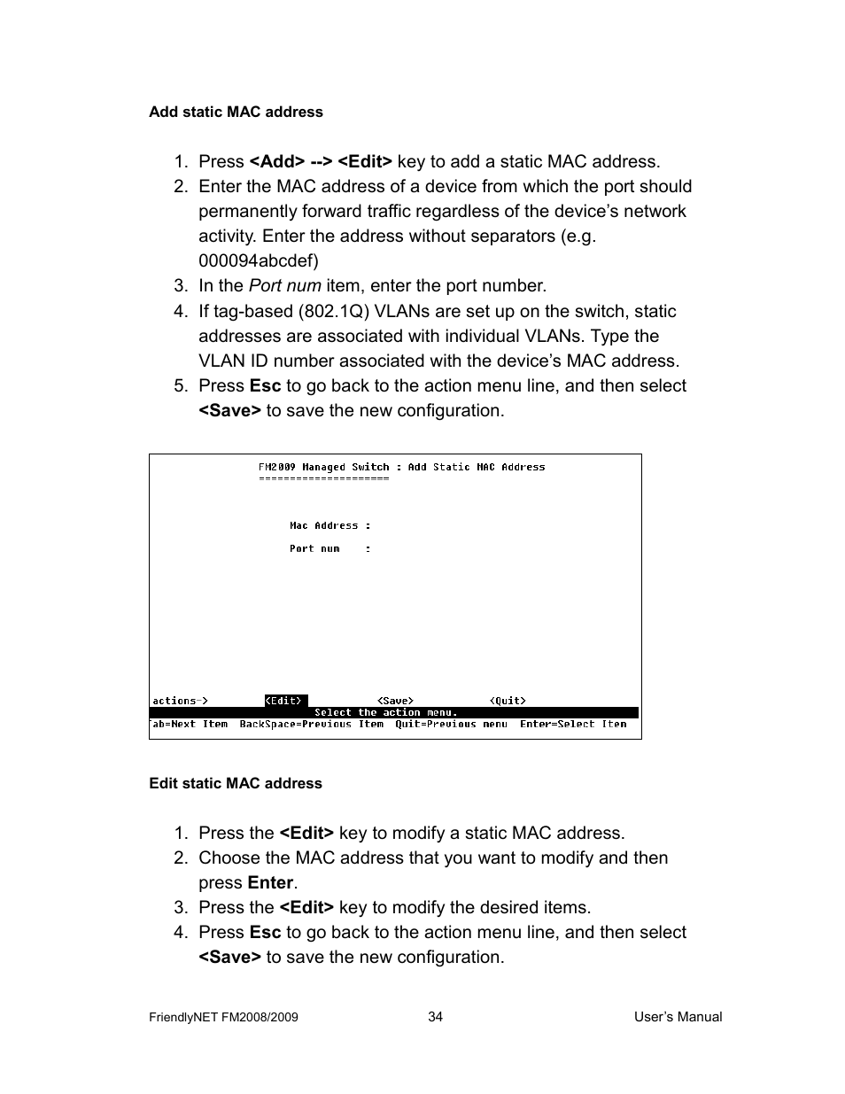 Asante Technologies FM2008/2009 User Manual | Page 34 / 86