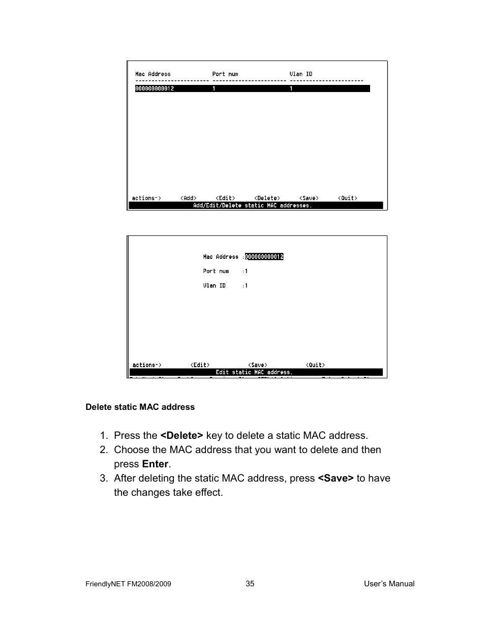 Asante Technologies FM2008/2009 User Manual | Page 35 / 86