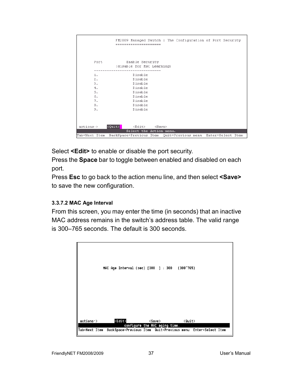 Asante Technologies FM2008/2009 User Manual | Page 37 / 86