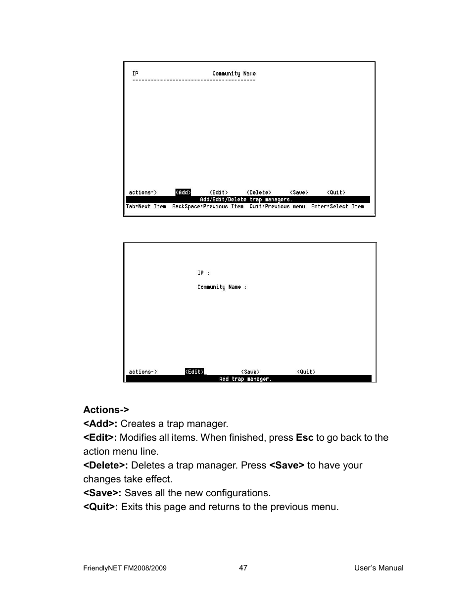 Asante Technologies FM2008/2009 User Manual | Page 47 / 86