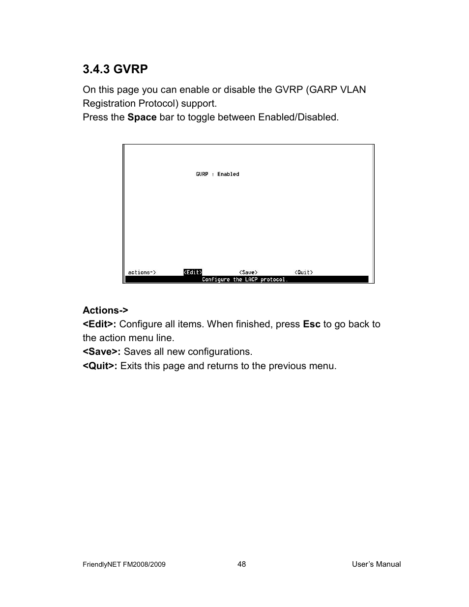 3 gvrp | Asante Technologies FM2008/2009 User Manual | Page 48 / 86