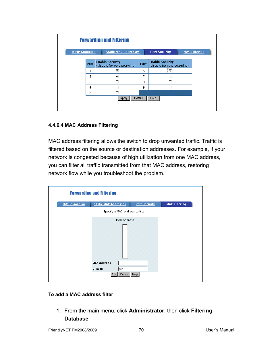 Asante Technologies FM2008/2009 User Manual | Page 70 / 86