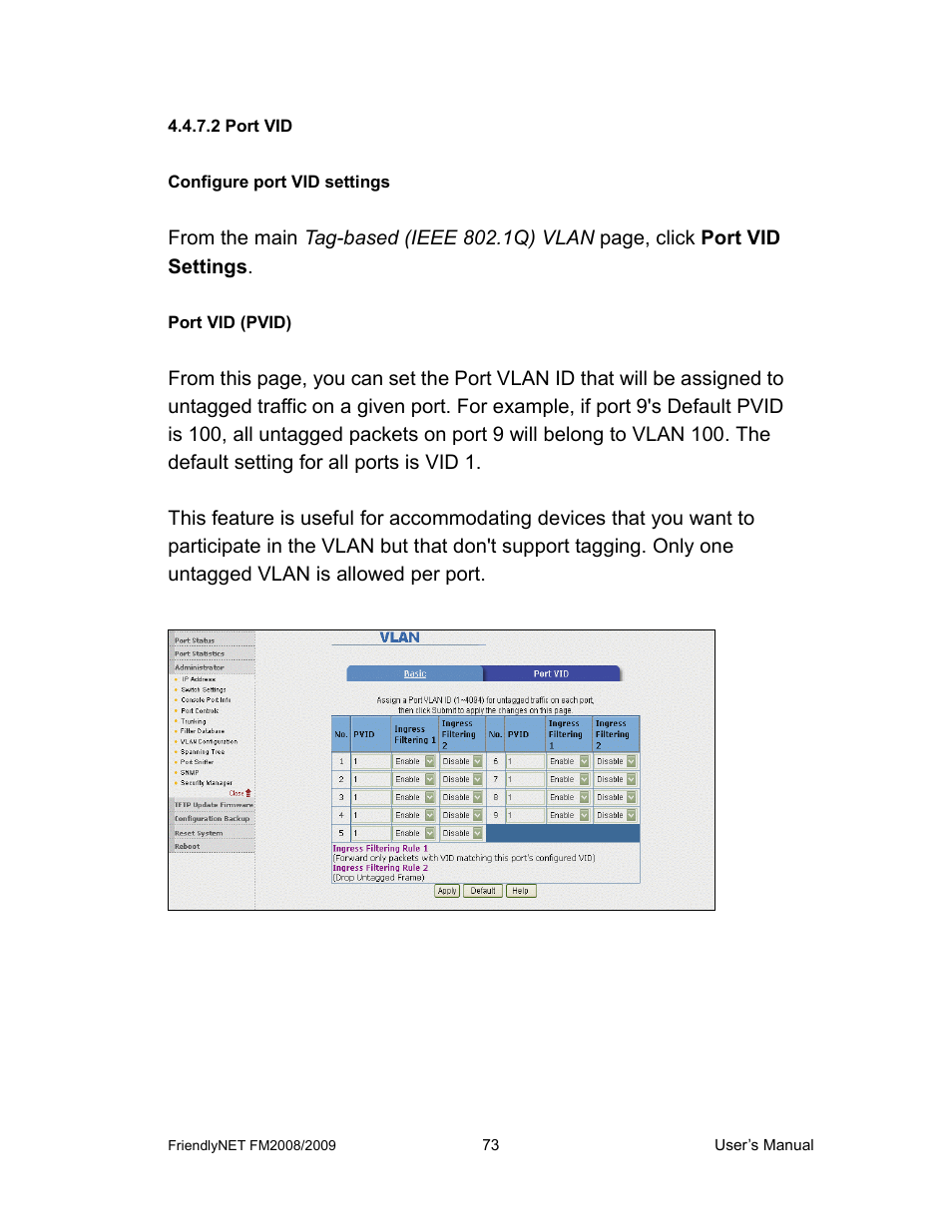 Asante Technologies FM2008/2009 User Manual | Page 73 / 86