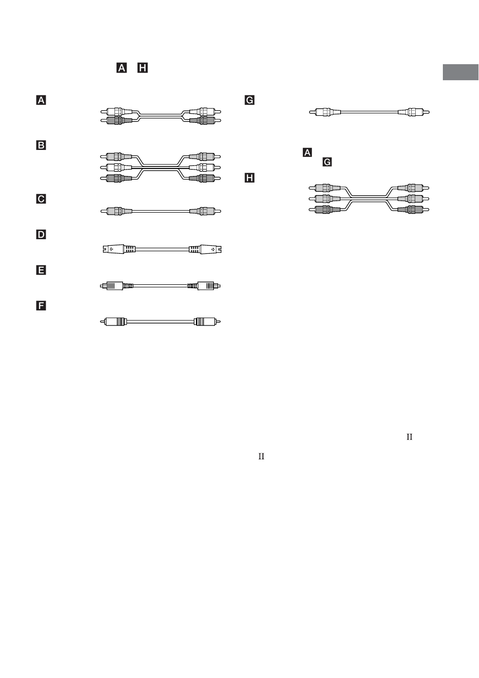 Cordons nécessaires | Sony STR-VA333ES User Manual | Page 7 / 276