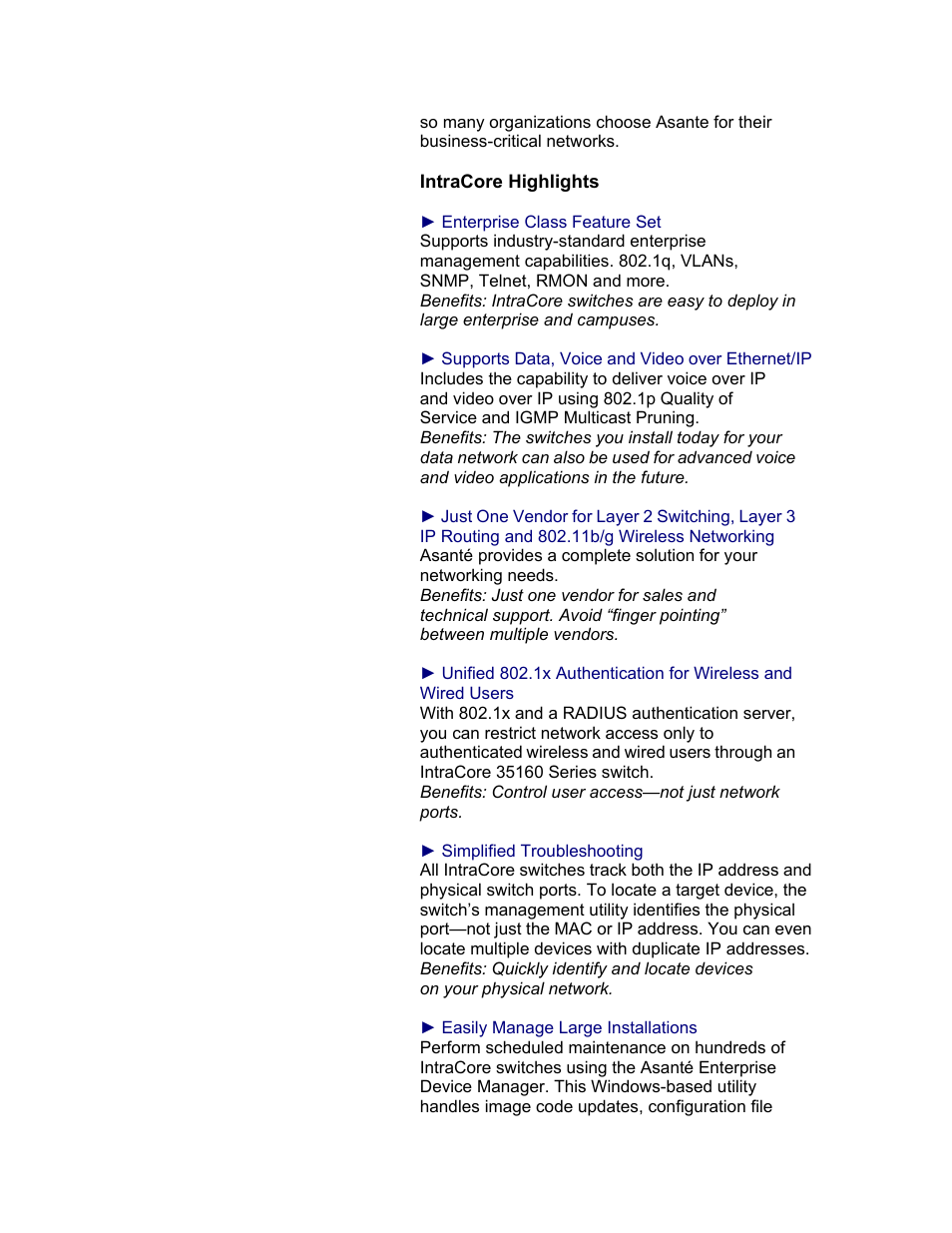 Asante Technologies IntraCore IC35160G User Manual | Page 4 / 22