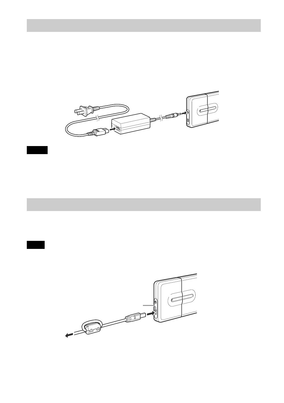 Conexión de la unidad a la toma de corriente, Conexión de la unidad al ordenador, Conexión de la unidad a la toma de | Corriente, Conexión de la unidad al, Ordenador, 26 conexión de la unidad a la toma de corriente | Sony RHCIL User Manual | Page 26 / 32