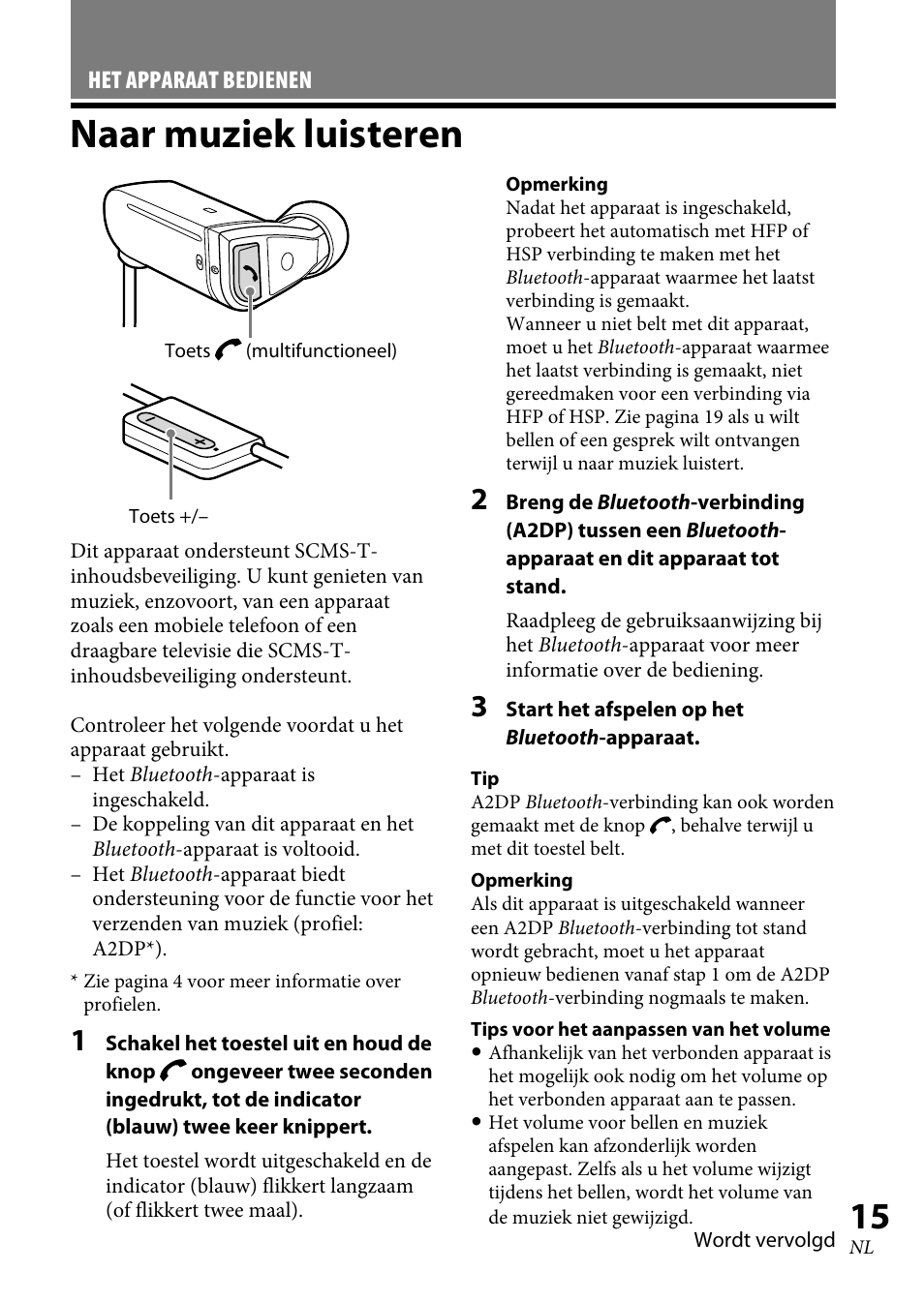 Naar muziek luisteren | Sony XBA-BT75 User Manual | Page 119 / 132