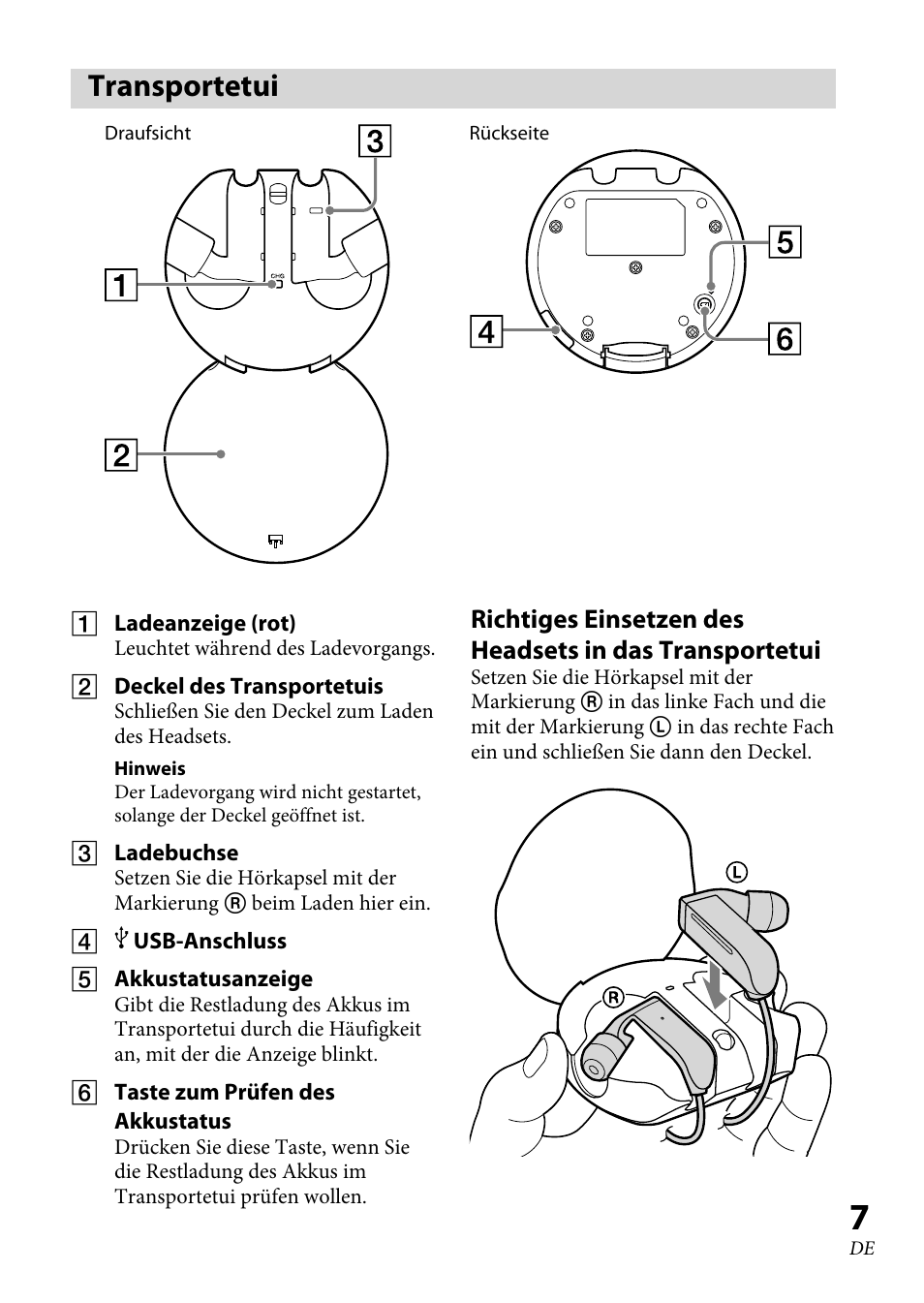 Transportetui | Sony XBA-BT75 User Manual | Page 59 / 132