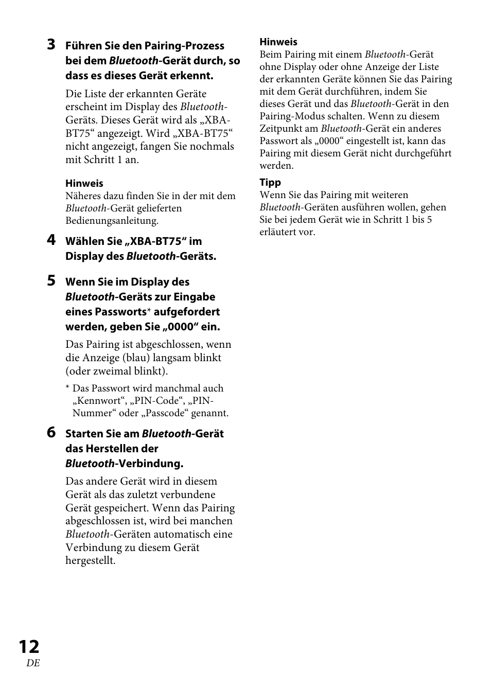 Sony XBA-BT75 User Manual | Page 64 / 132