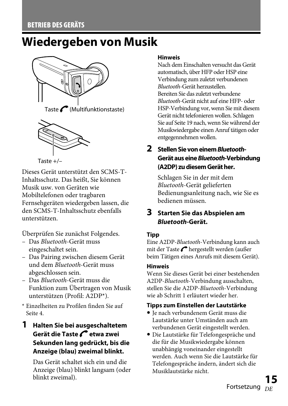 Wiedergeben von musik | Sony XBA-BT75 User Manual | Page 67 / 132