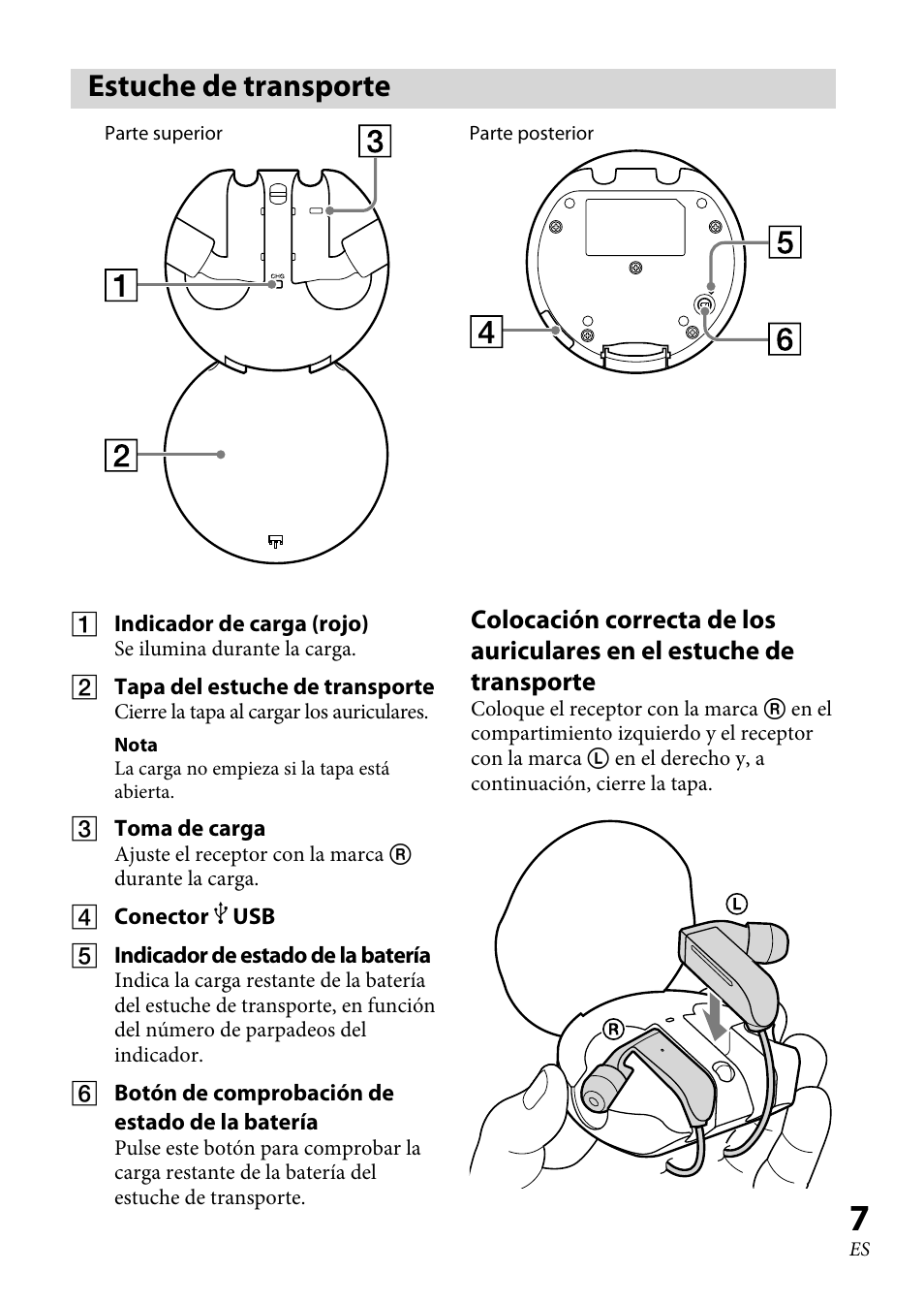 Estuche de transporte | Sony XBA-BT75 User Manual | Page 85 / 132