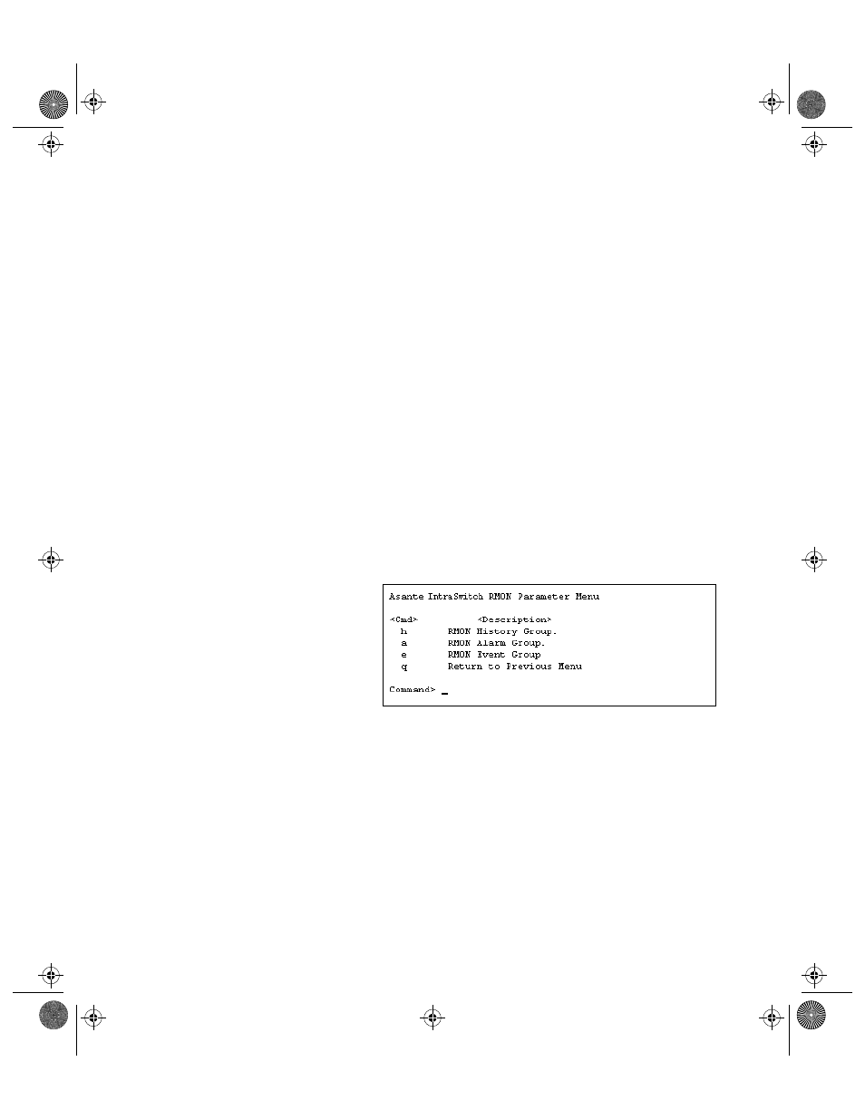 Configuring rmon parameters, Configuring rmon parameters -3 | Asante Technologies 5212 User Manual | Page 101 / 146