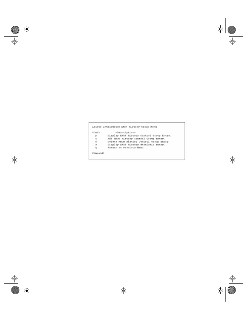 Rmon history group -4 | Asante Technologies 5212 User Manual | Page 102 / 146