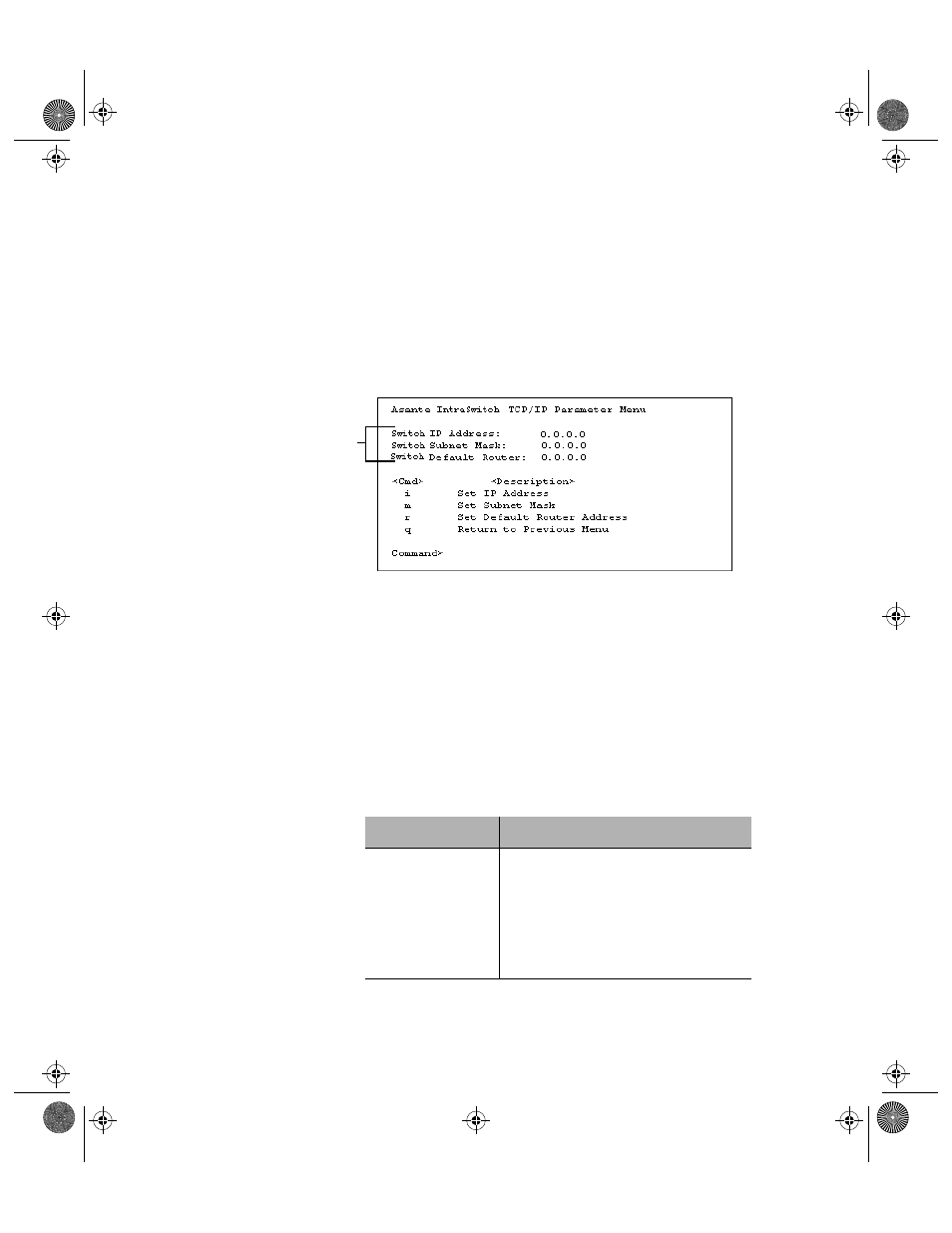 Configuring tcp/ip parameters, Configuring tcp/ip parameters -12, Current settings -12 | Asante Technologies 5212 User Manual | Page 62 / 146