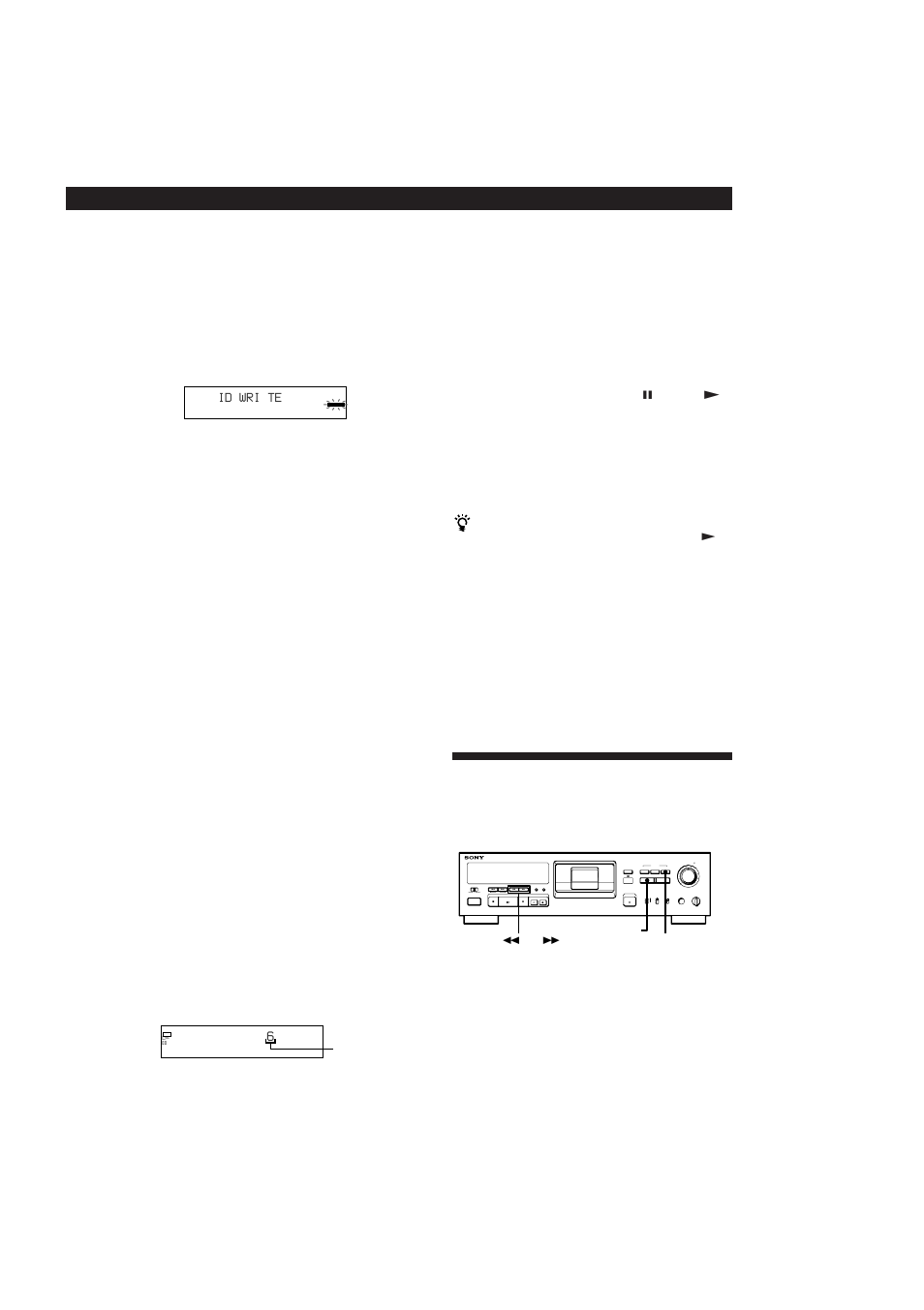Writing start ids during playback | Sony DTC-A6 User Manual | Page 14 / 62