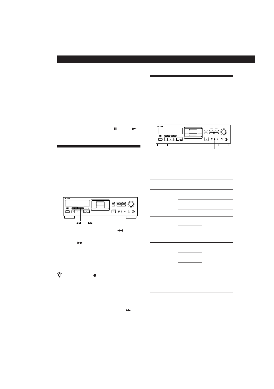 Setting the recording mode | Sony DTC-A6 User Manual | Page 9 / 62
