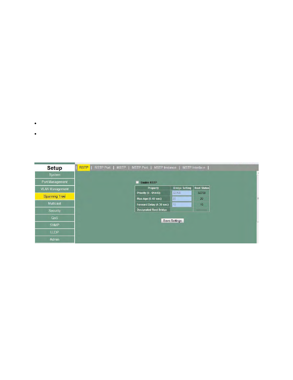 5 spanning tree | Asante Technologies INTRACORE 3724PWR User Manual | Page 84 / 154