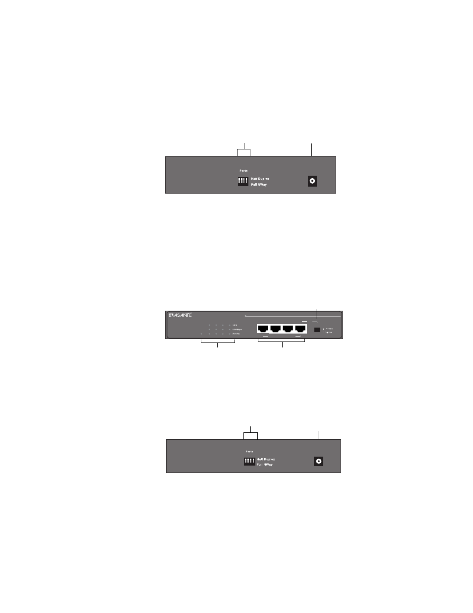 Fs4004e, Components page 2-3 | Asante Technologies FS4008E/FS4016E User Manual | Page 13 / 34