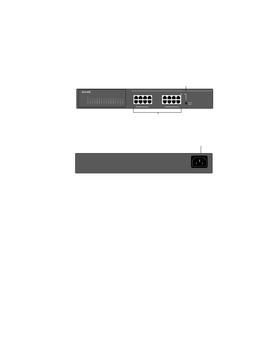 Cabling and voltage requirements, Cabling requirements, Cabling and voltage requirements page 2-5 | Ac power connector | Asante Technologies FS4008E/FS4016E User Manual | Page 15 / 34