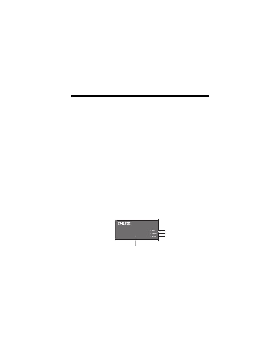 3led indicators, Led indicators on the switch | Asante Technologies FS4008E/FS4016E User Manual | Page 23 / 34