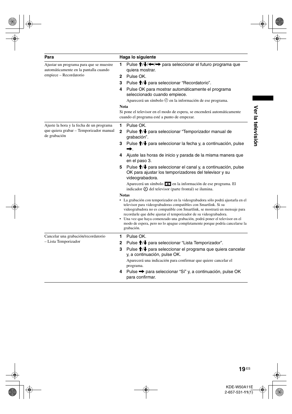 Sony KDE-W50A11E User Manual | Page 161 / 194