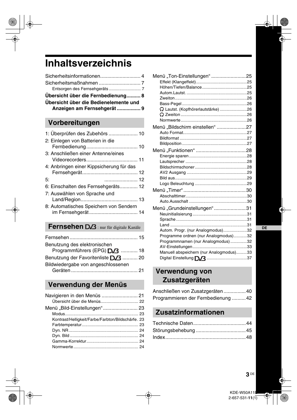 Sony KDE-W50A11E User Manual | Page 97 / 194