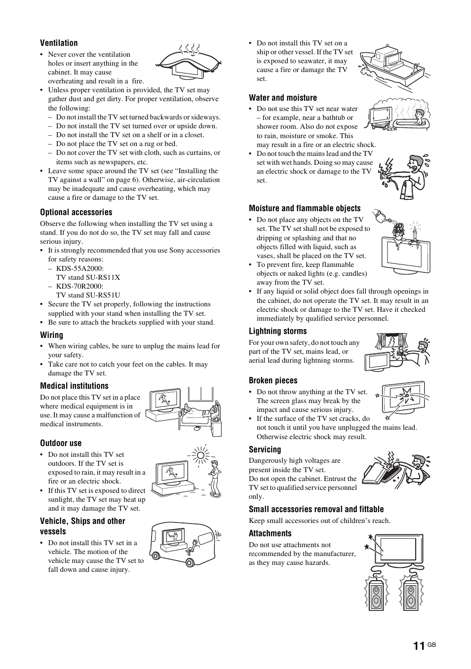 Sony KDS-70R2000 User Manual | Page 11 / 240