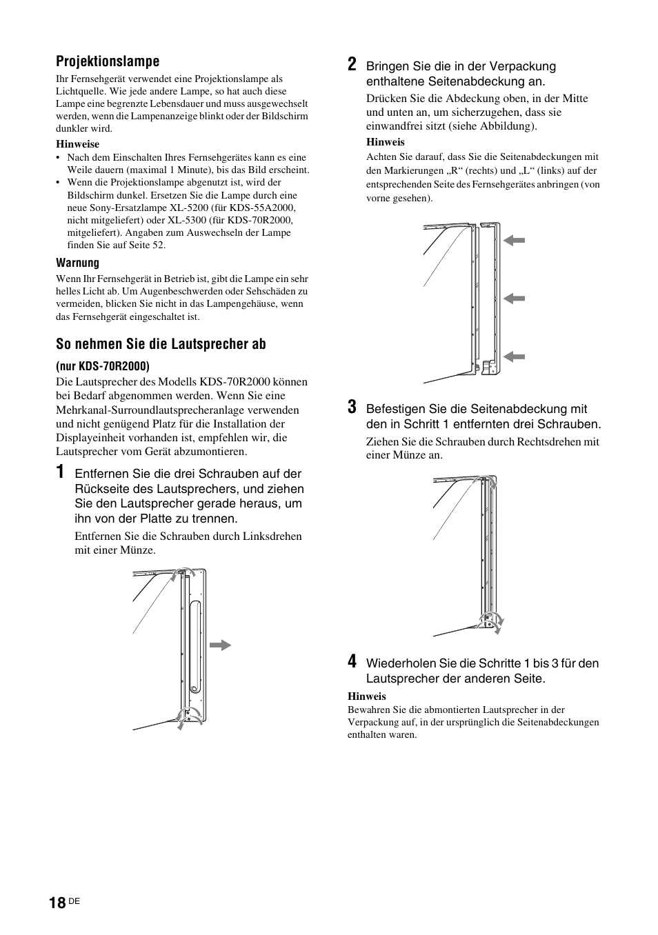 Sony KDS-70R2000 User Manual | Page 132 / 240