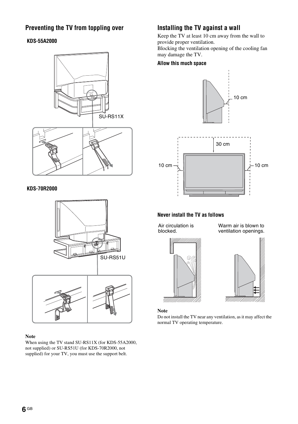 Sony KDS-70R2000 User Manual | Page 6 / 240