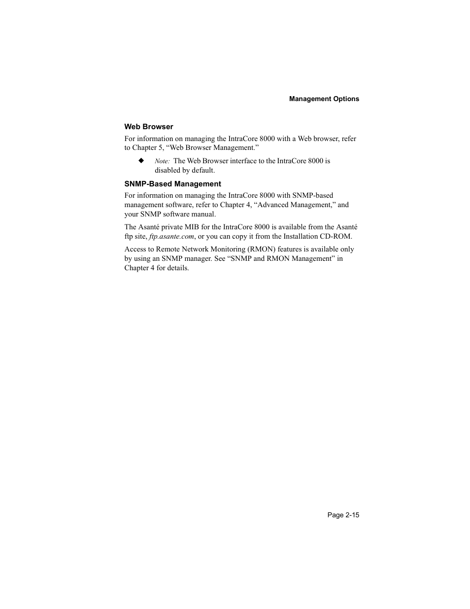 Asante Technologies 8000 User Manual | Page 33 / 168