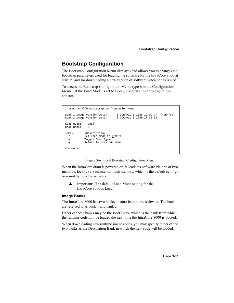 Bootstrap configuration | Asante Technologies 8000 User Manual | Page 45 / 168