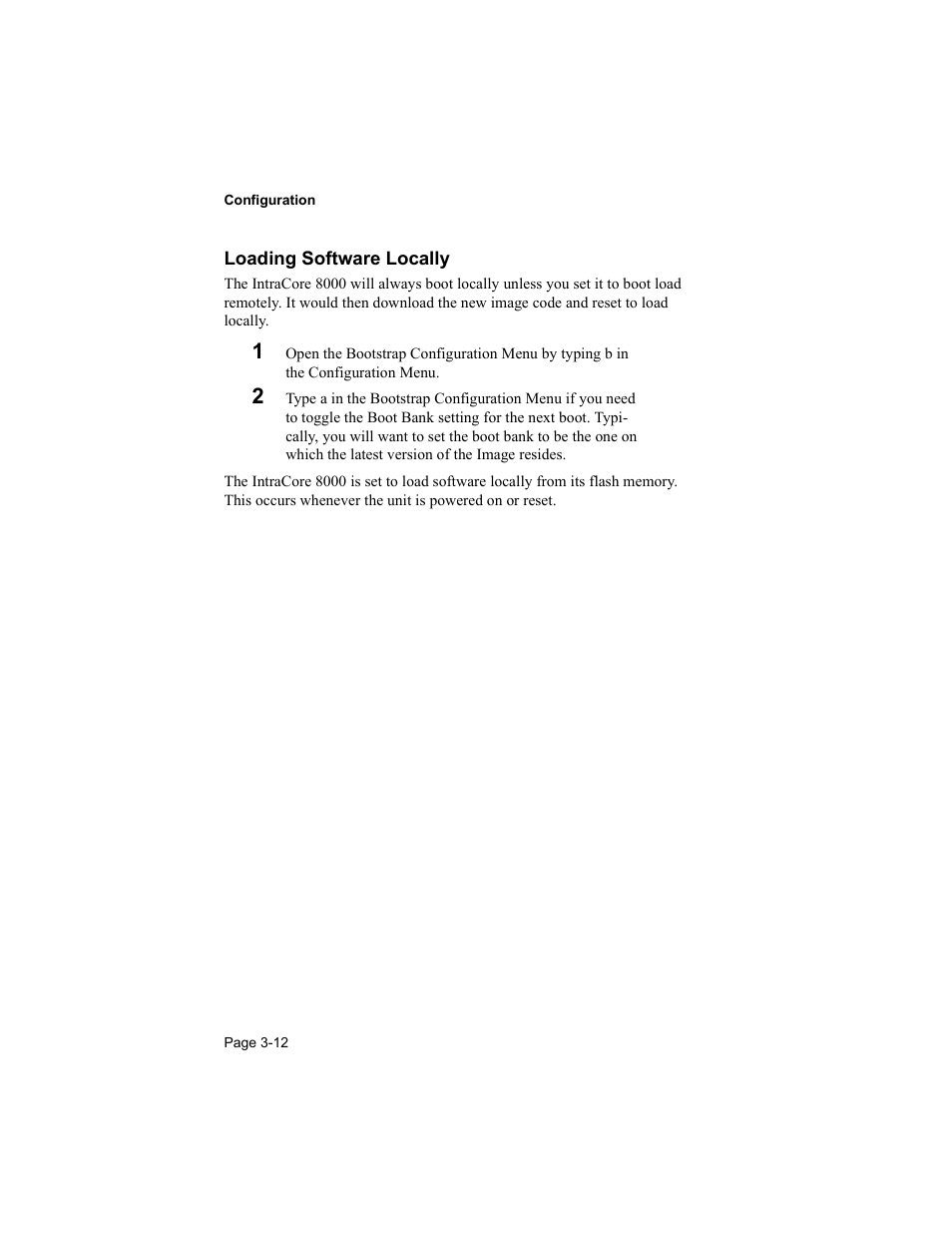 Loading software locally | Asante Technologies 8000 User Manual | Page 46 / 168