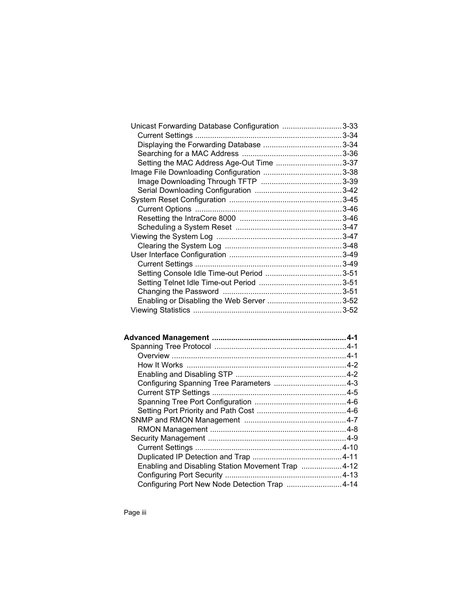 Asante Technologies 8000 User Manual | Page 5 / 168