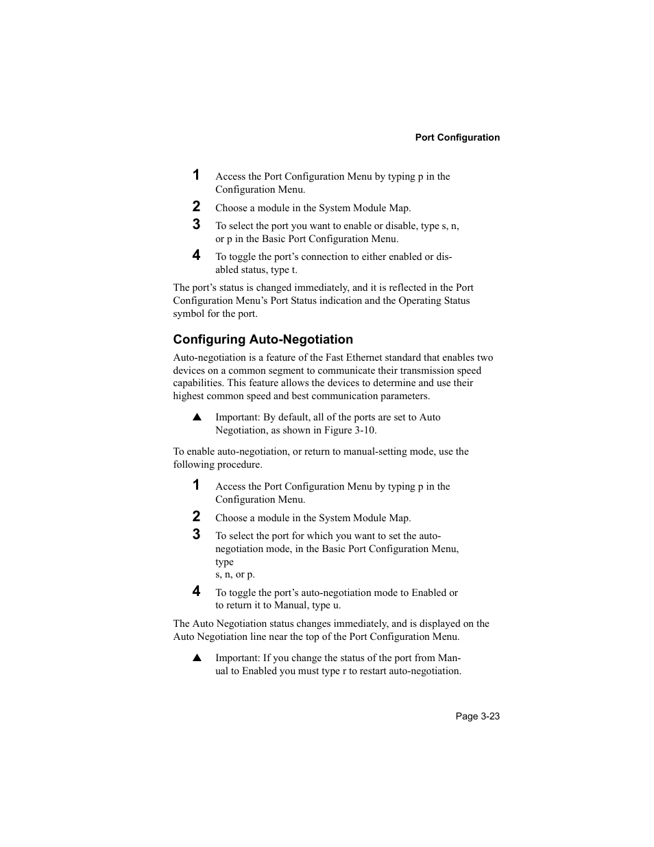 Configuring auto-negotiation | Asante Technologies 8000 User Manual | Page 57 / 168