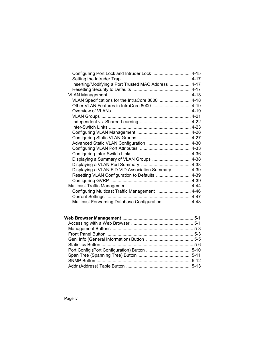 Asante Technologies 8000 User Manual | Page 6 / 168