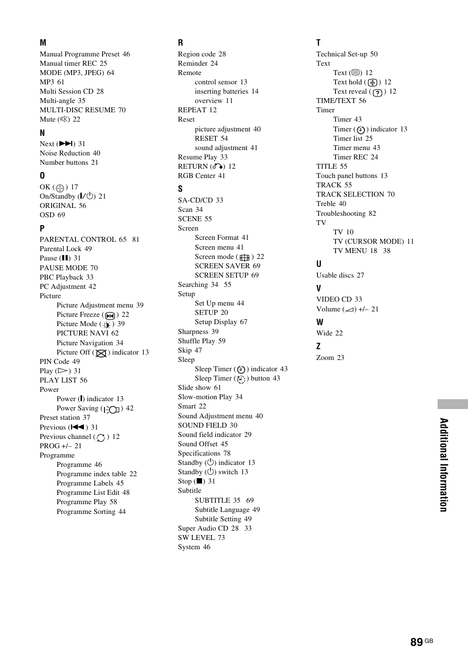 Sony TAV-L1 User Manual | Page 89 / 383