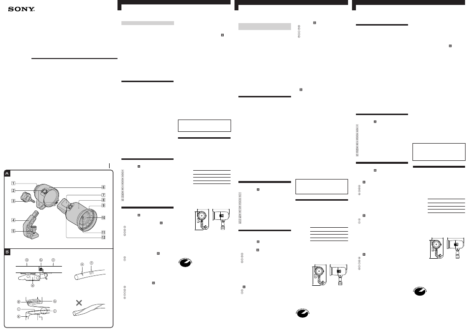 Sony HVL-ML20 User Manual | 2 pages